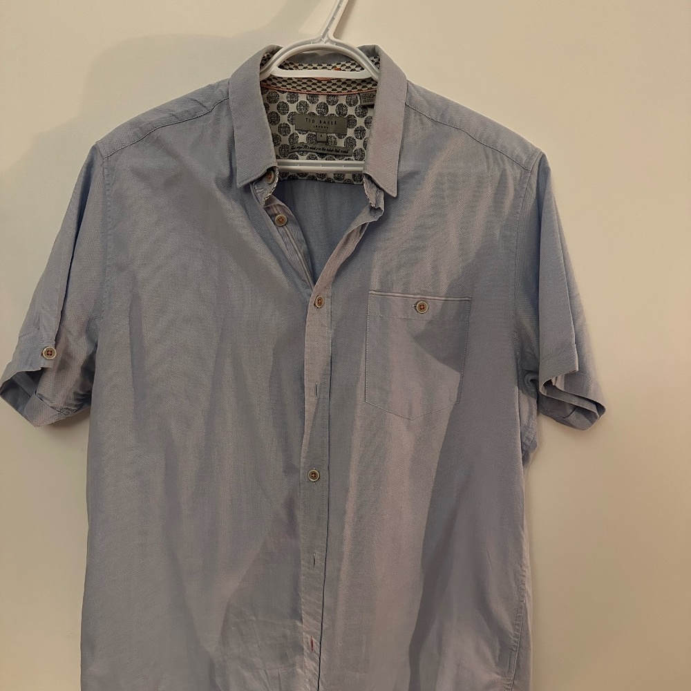 Short Sleeve baby blue shirt